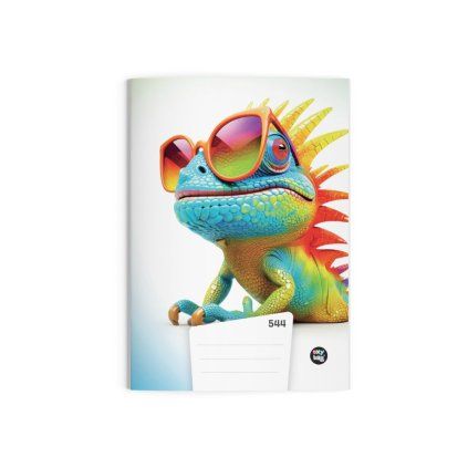 Sešit A5 544 crazy animals Chameleon