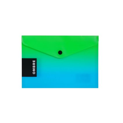 Psaníčko s drukem A4 OMBRE zelená