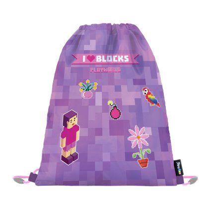 Sáček na cvičky Playworld Girl Pixel