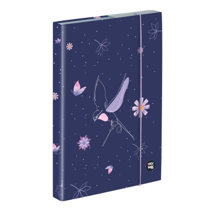 Box na sešity A5 Flowers Fialový