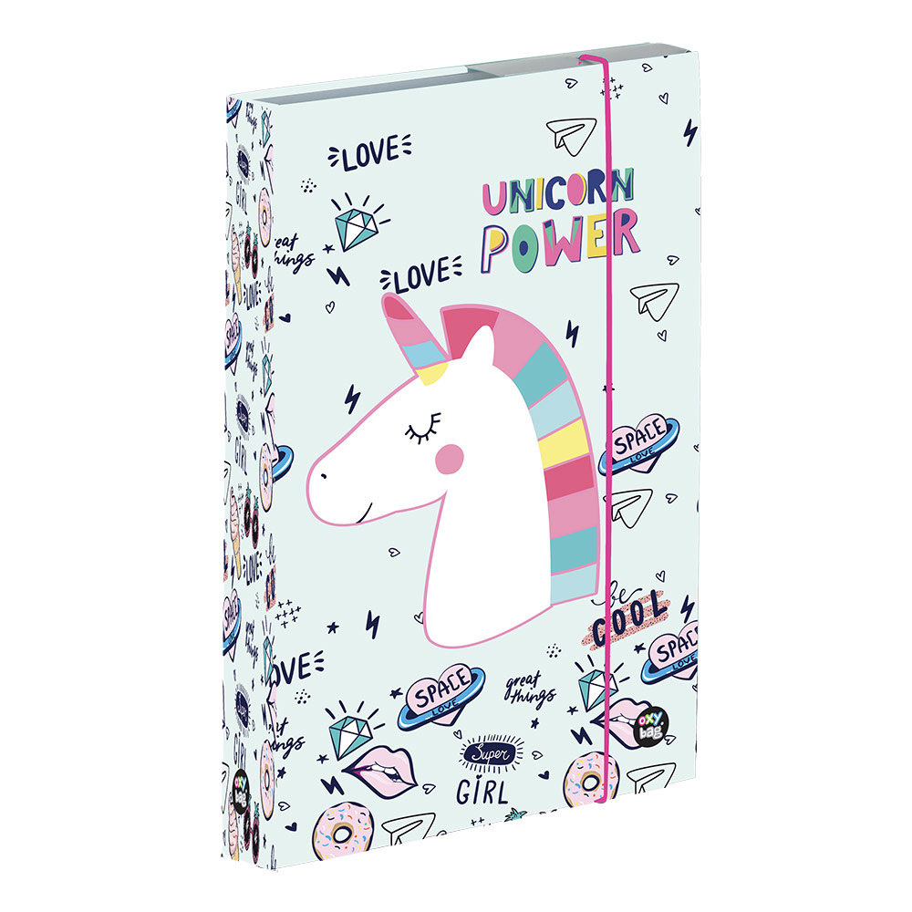 Levně Oxybag Box na sešity A5 Jumbo Unicorn iconic