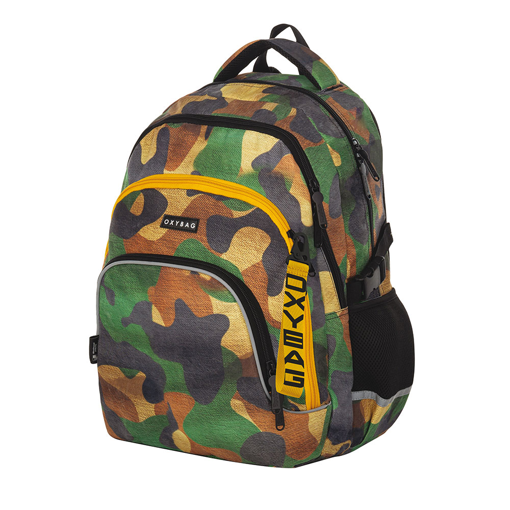 Levně Oxybag Studentský batoh OXY SCOOLER Camo