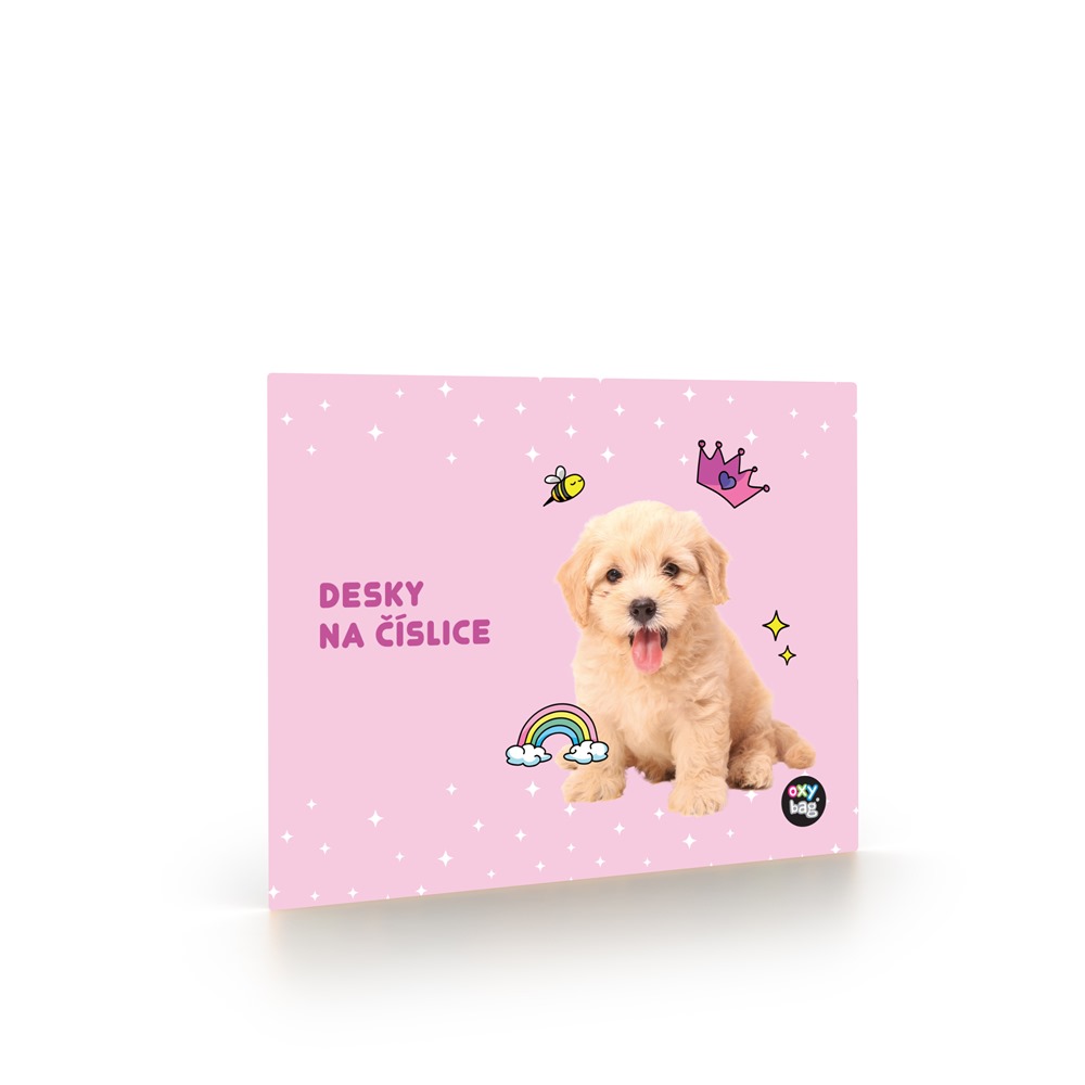 Oxybag Desky na číslice mazlíčci pes
