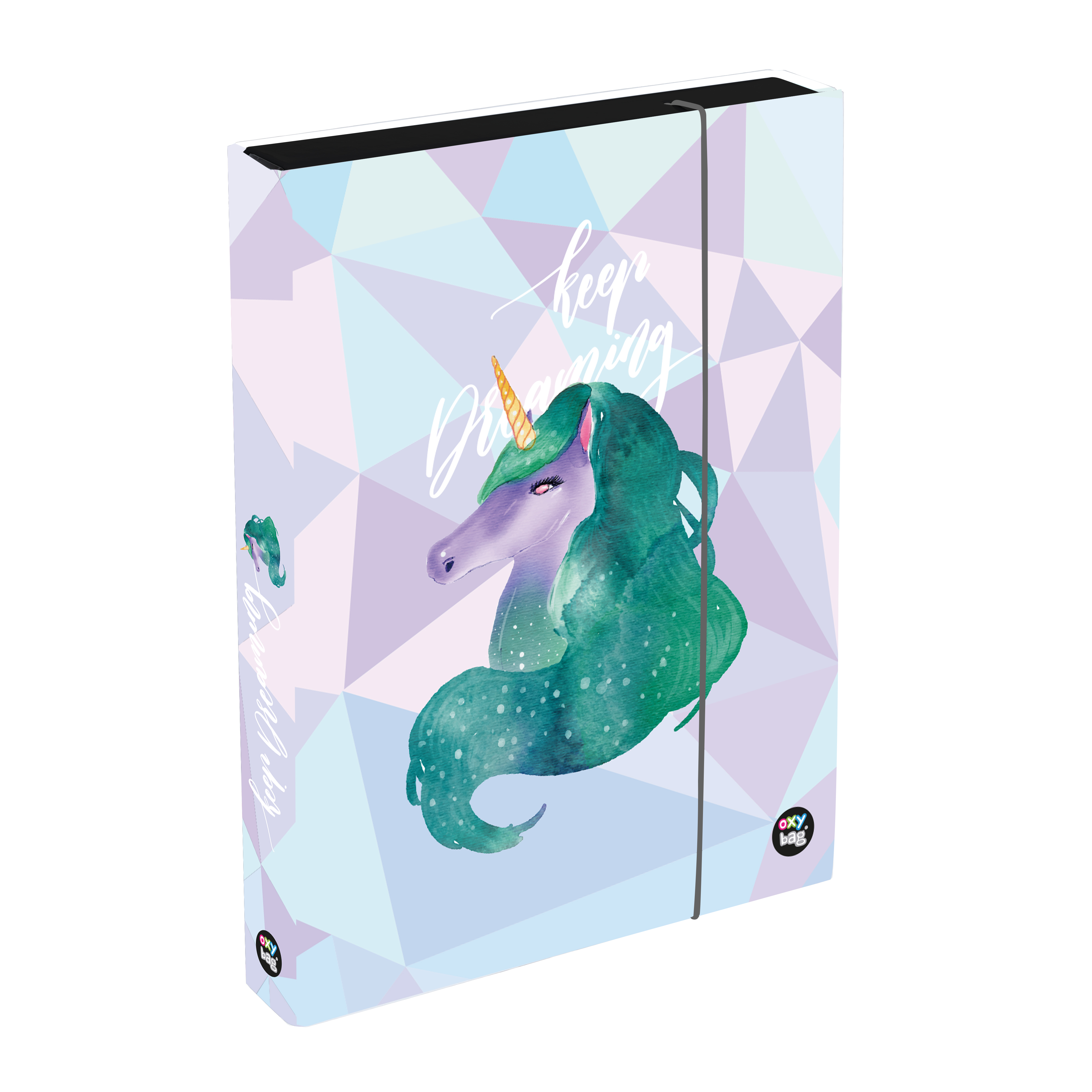 Levně Oxybag Box na sešity A4 Jumbo OXY Sherpy Unicorn