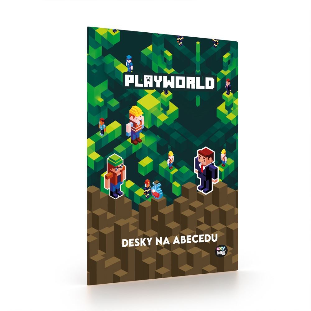 Levně Oxybag Desky na ABC Playworld zelenohnědý
