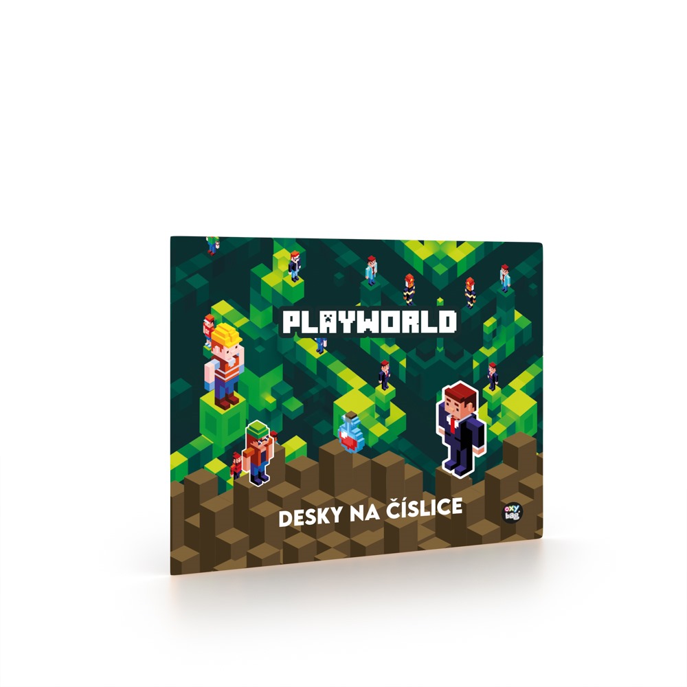 Levně Oxybag Desky na číslice Playworld zelenohnědý