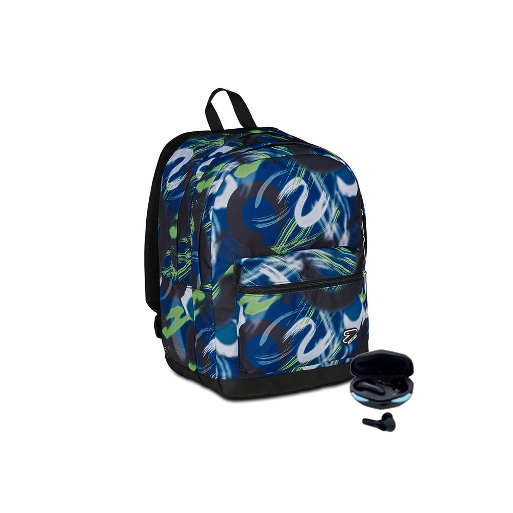 Studentský batoh Seven BLUE DEEP PRO XXL + sluchátka