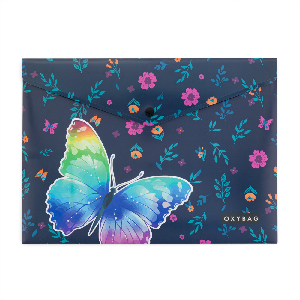 Oxybag Psaníčko s drukem A4 Motýl s květy