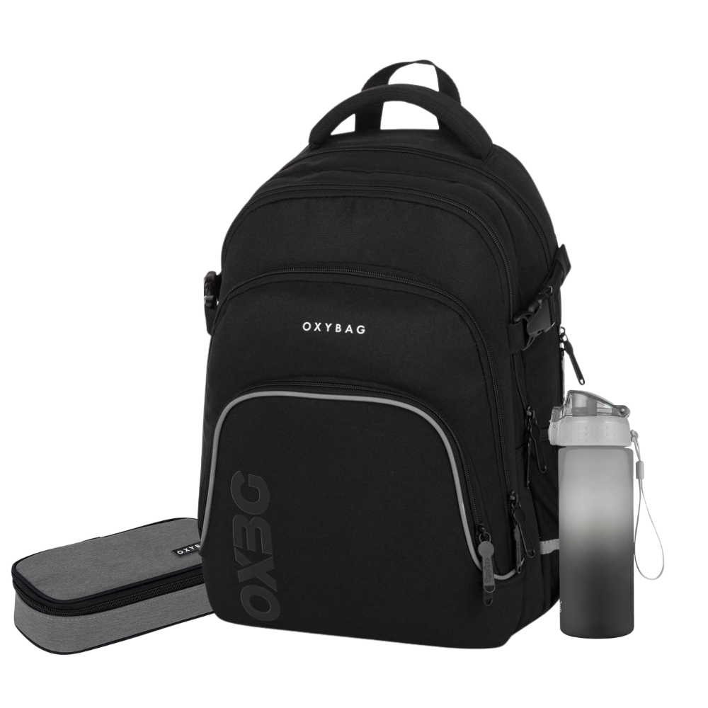 Levně Oxybag Školní set 3 ks OXY SCOOLER Black