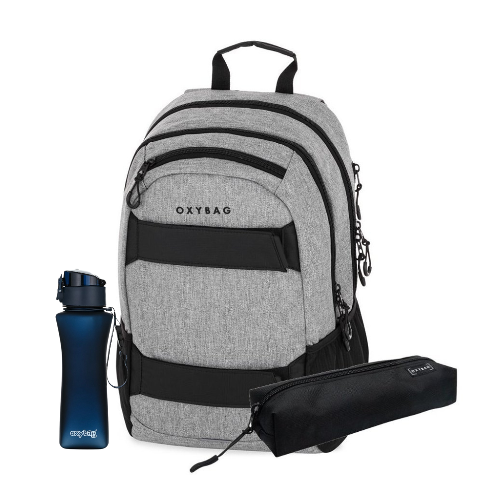 Levně Oxybag Školní set 3 ks OXY Sport Grey Melange