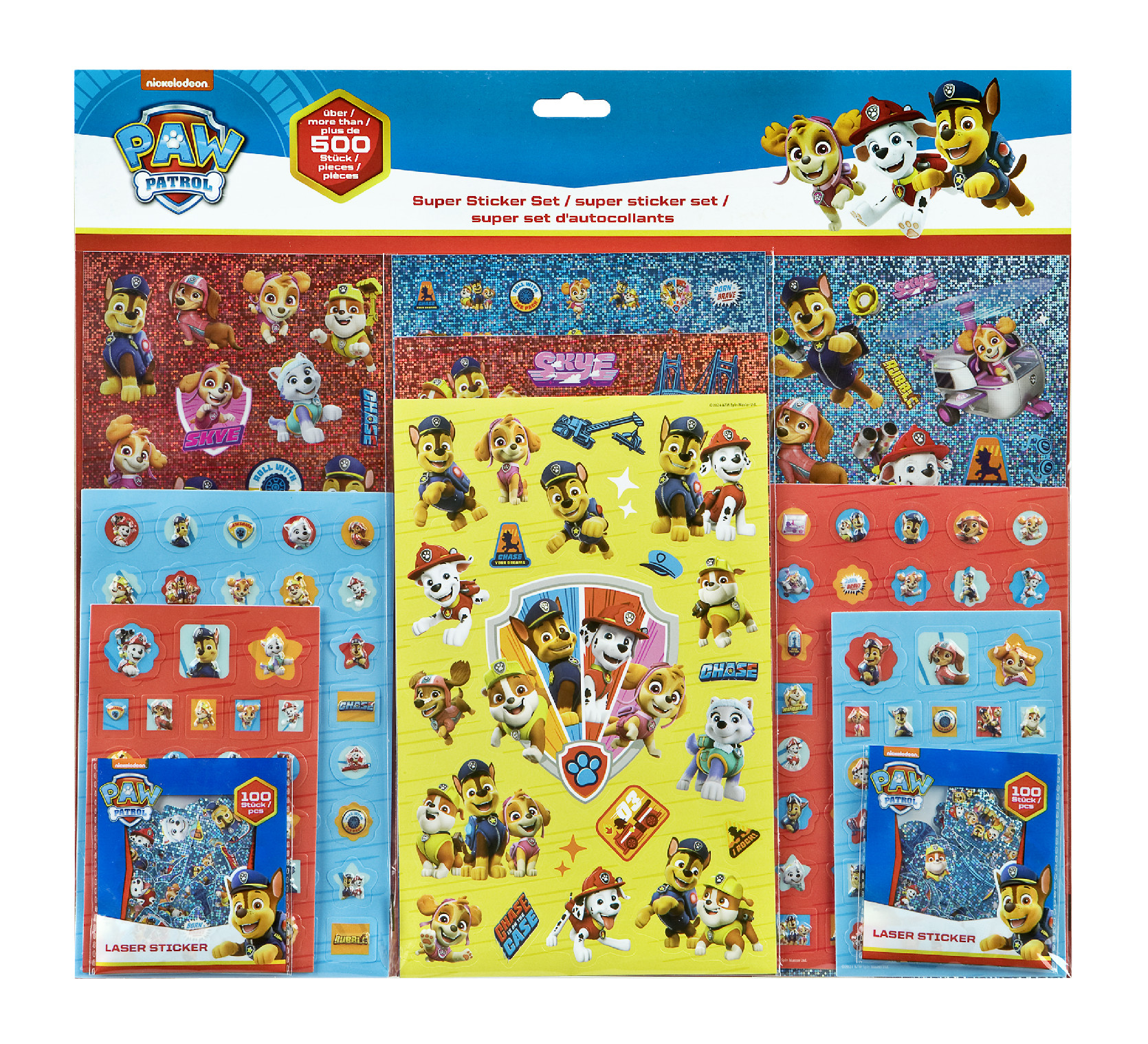 Levně Undercover Velká sada nálepek 500ks Paw Patrol
