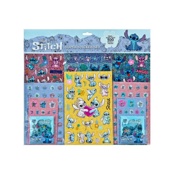 Levně Scooli Velká sada nálepek 500ks STITCH
