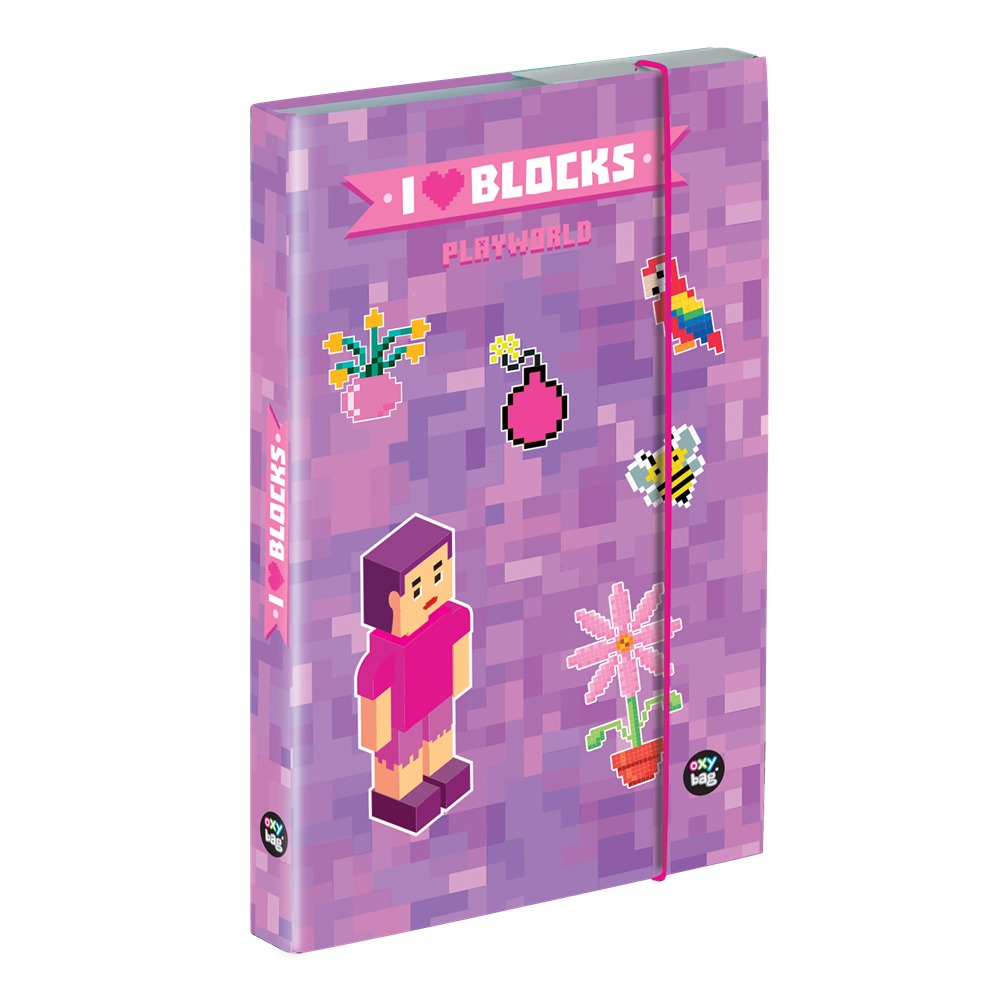 Oxybag Box na sešity A4 Playworld Girl Pixel