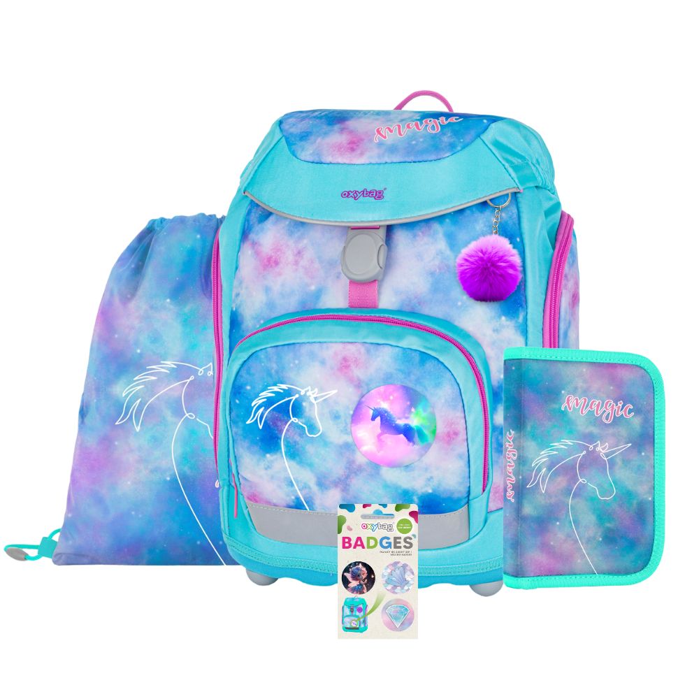 Levně Oxybag Školní set 4ks OXY Sherpy Unicorn