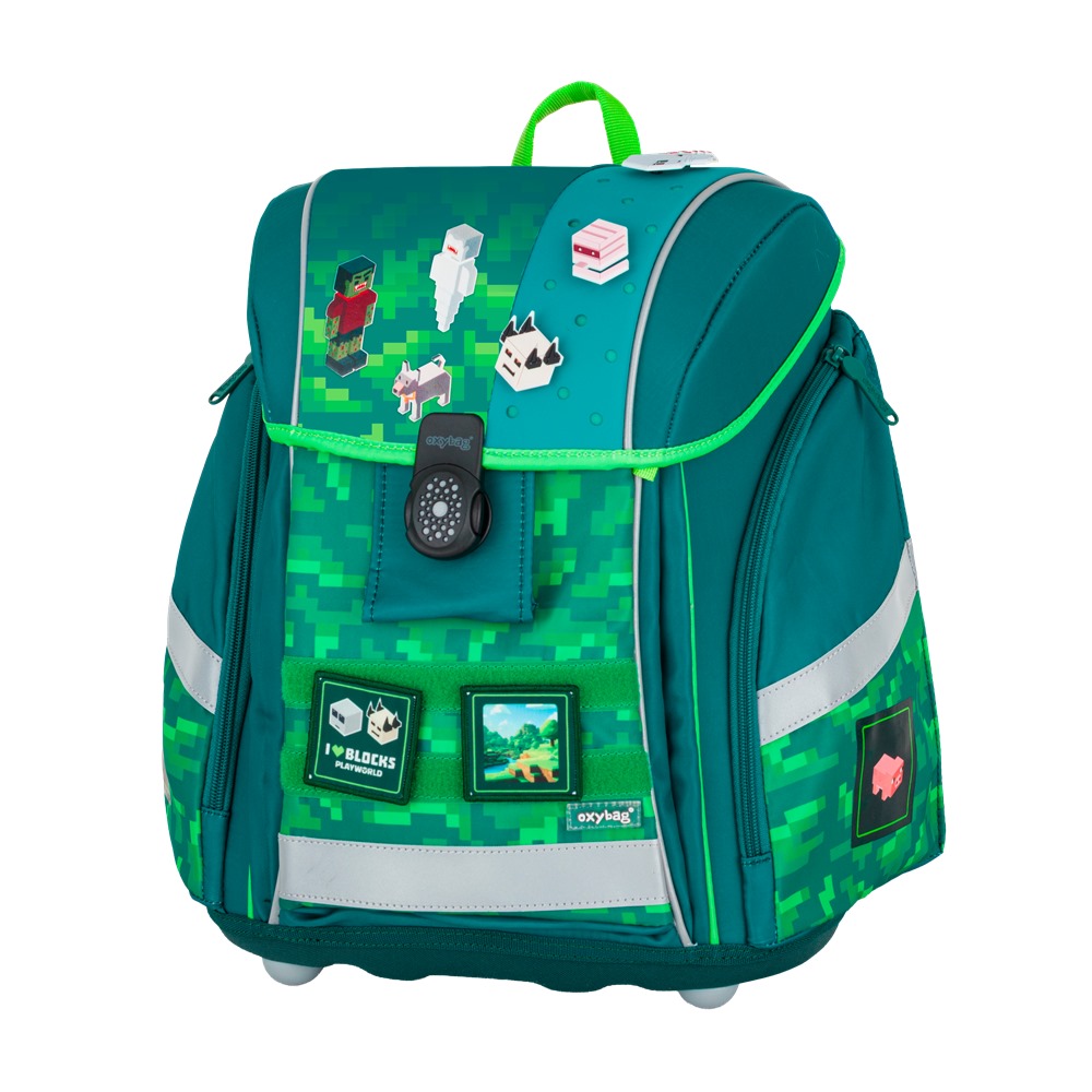 Oxybag Školní batoh PREMIUM LIGHT Playworld Pixel