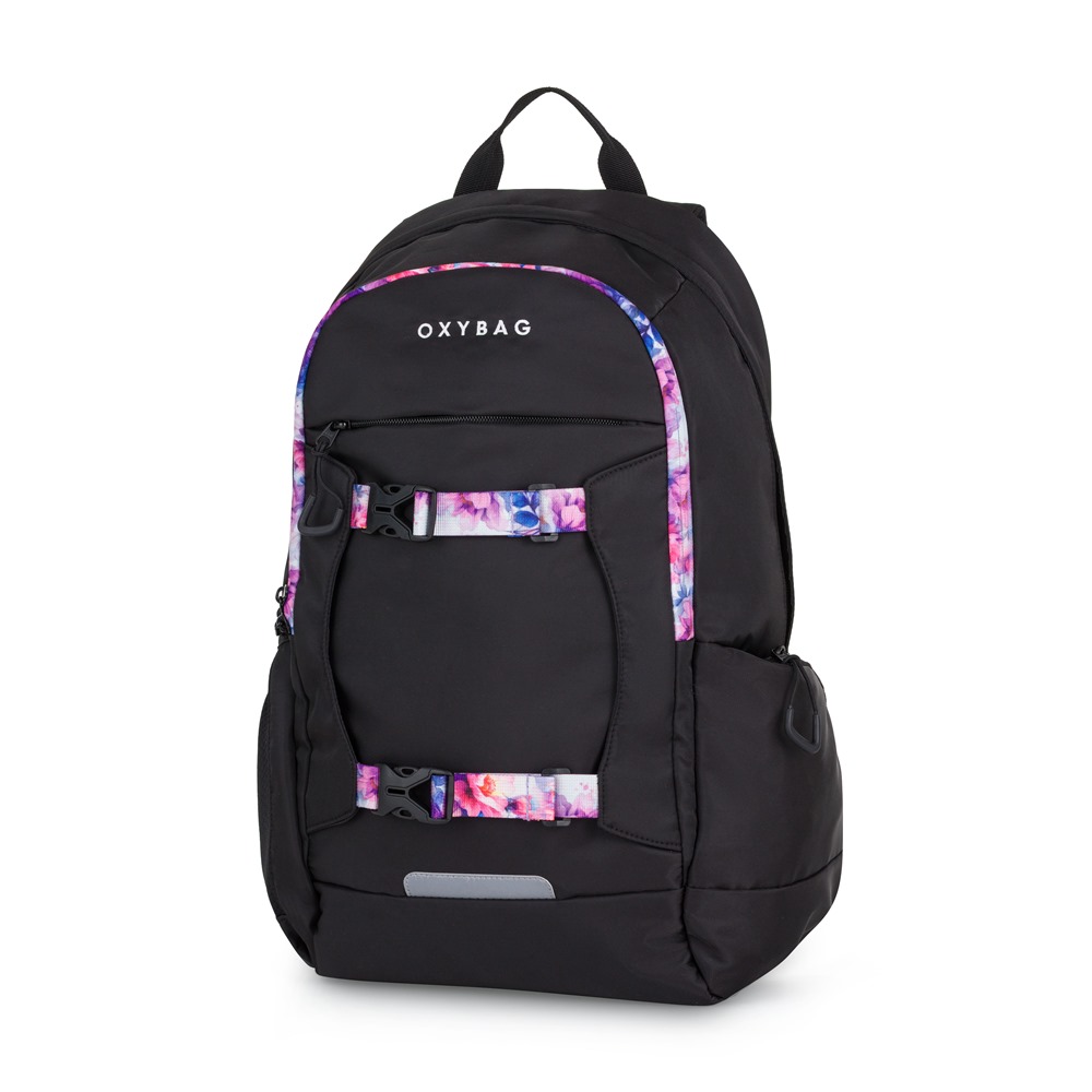 Levně Oxybag Studentský batoh OXY ZERO Flowers Backpack