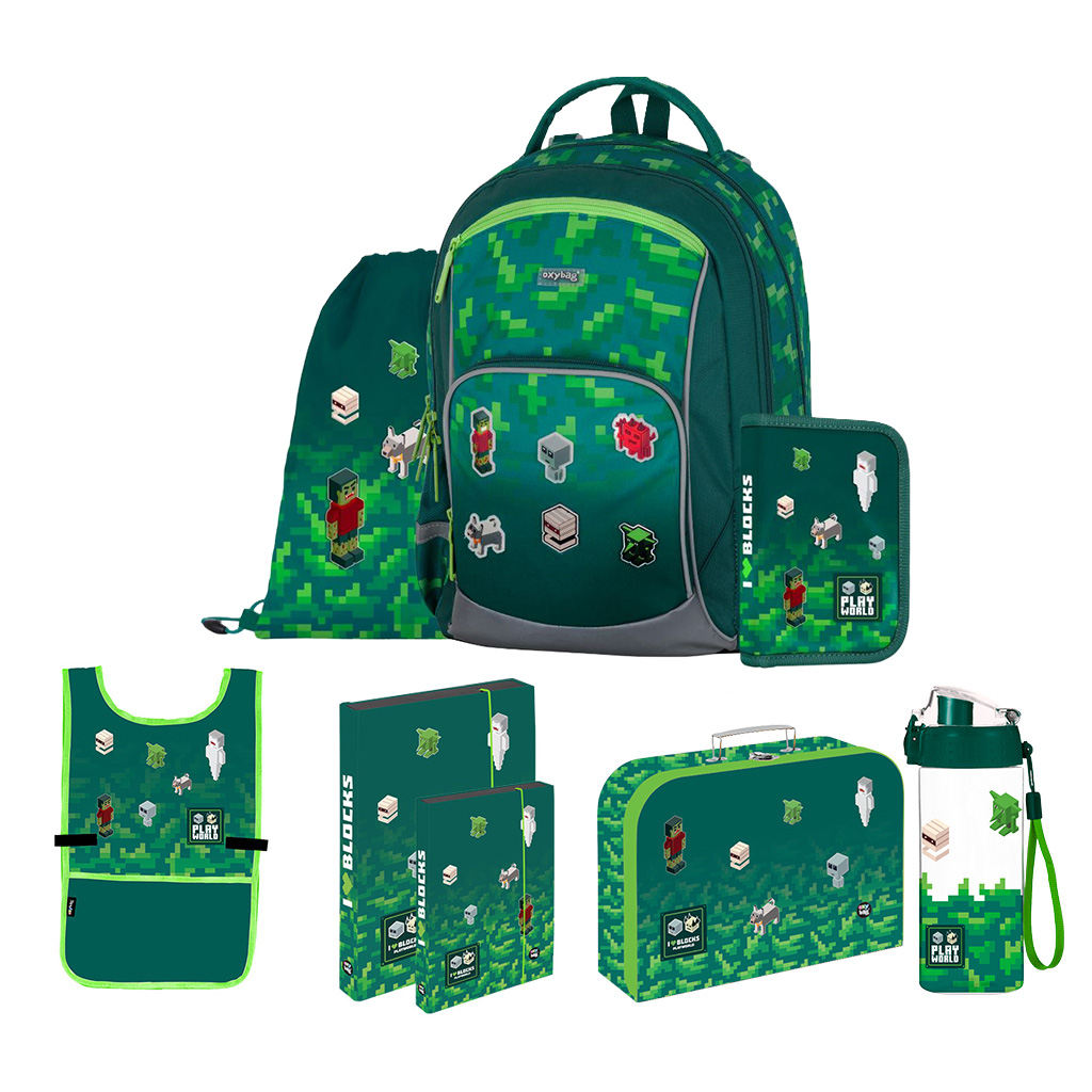 Oxybag Školní set 8ks OXY GO Playworld Pixel