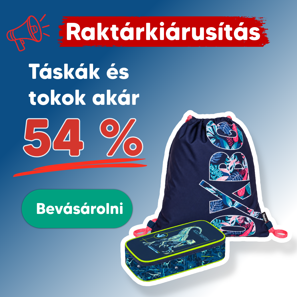 Táskák és tokok kiárusítása akár 54 %-os kedvezménnyel