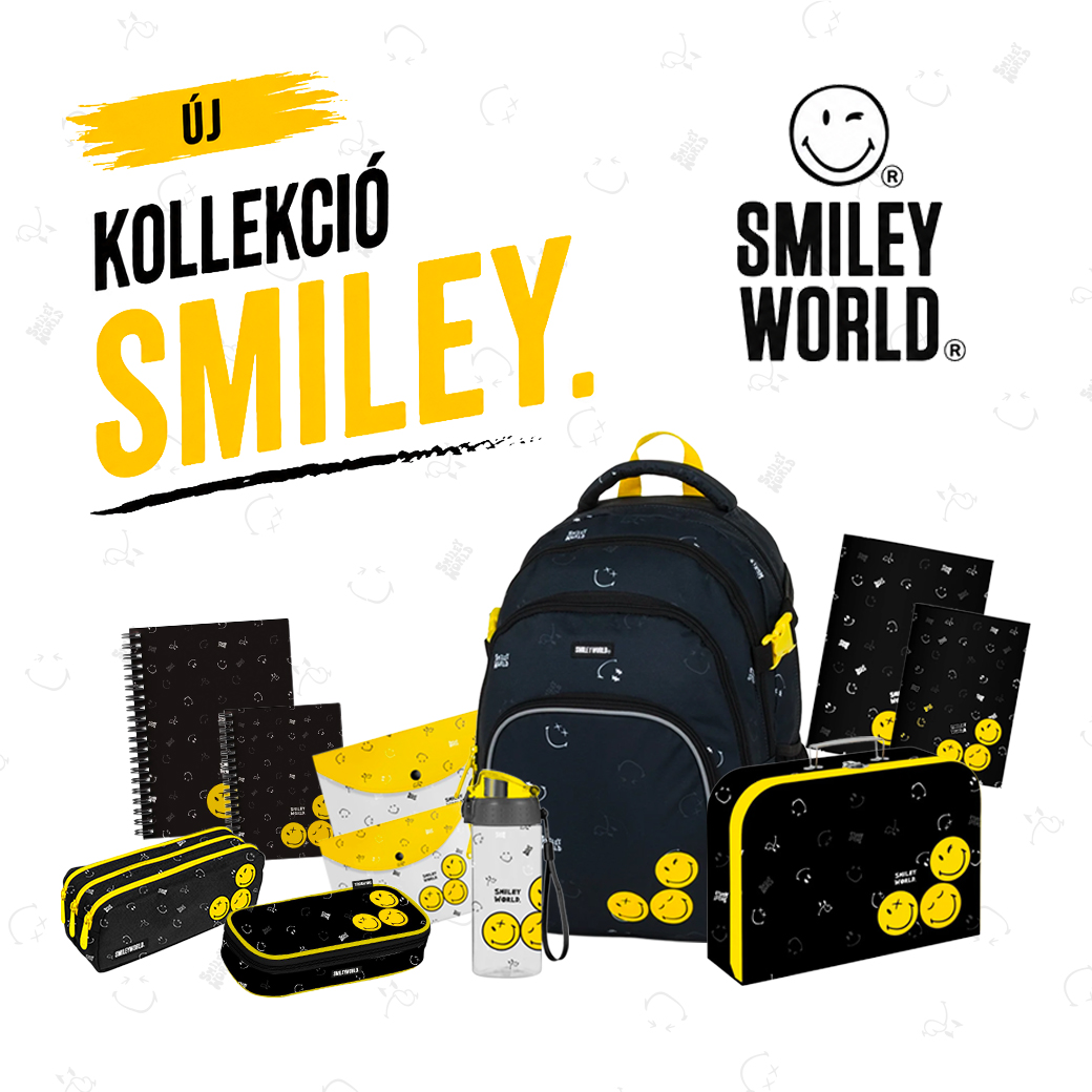 A mosolyokkal teli, vidám Smiley World kollekció. Az iskolatáskától a tolltartókig.