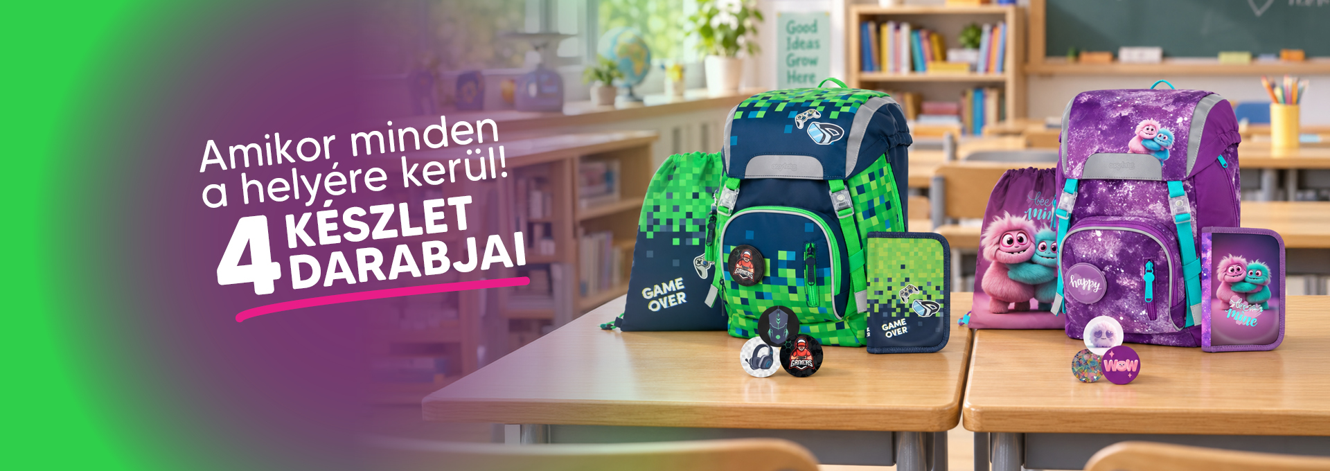 4 részes iskolai szettek