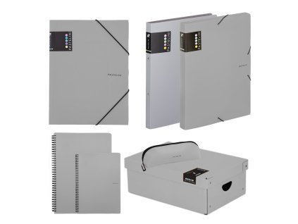 Tanulói készlet PASTELINi szürke II