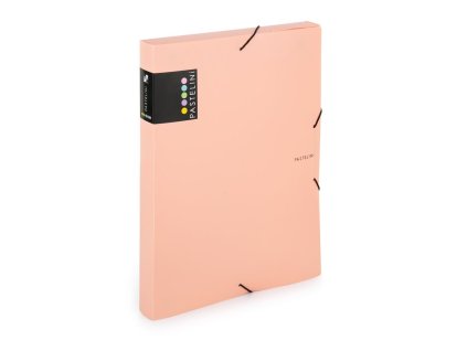 PP doboz gumival A4 PASTELINi sárgabarack
