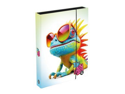 Füzetbox A4 Jumbo crazy animals Kaméleon