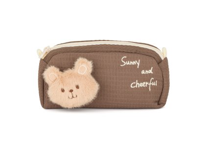 Gyermek plüss tolltartó – Barna medve