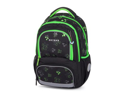 Iskolai hátizsák OXY NEXT Green Cube