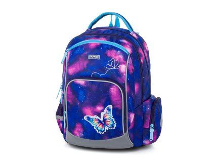 Iskolai hátizsák OXY GO Pillangó Kék