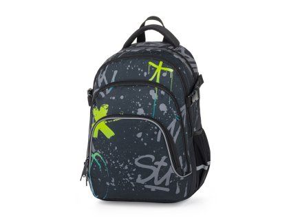Diákhátizsák OXY SCOOLER Graffiti Blue