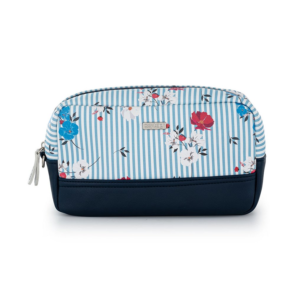 Kozmetikai táska EMILY Navy Flowers akciós termékkép 1