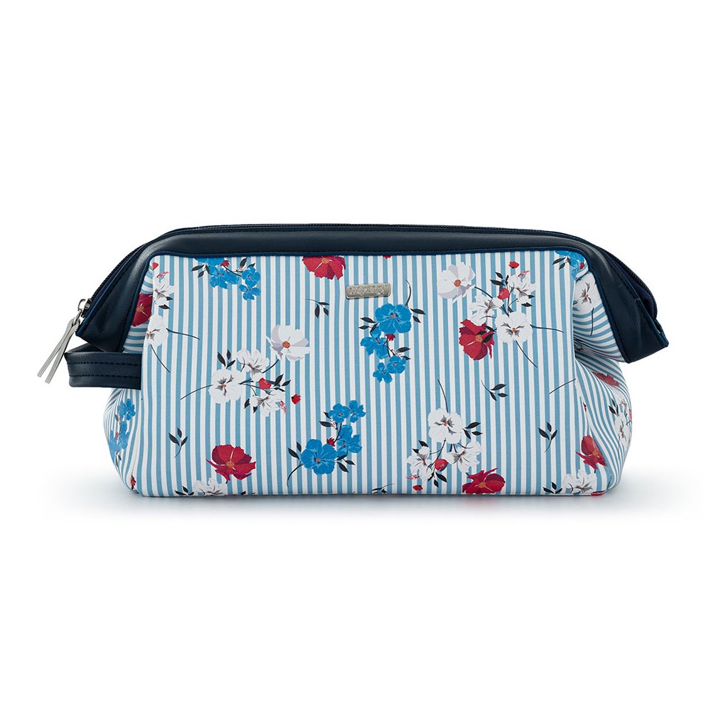 Kozmetikai táska HOLIDAY Navy Flowers akciós termékkép 1