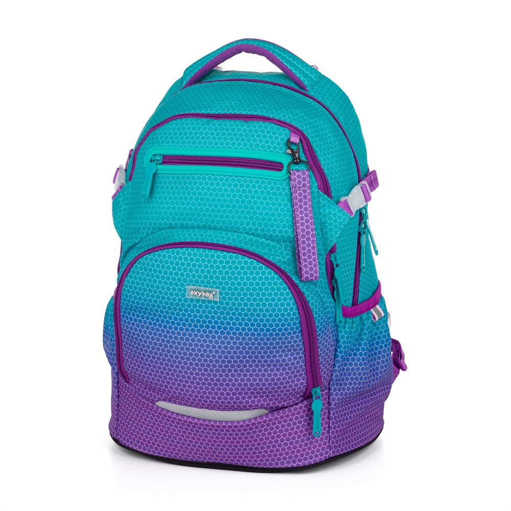 Iskolai hátizsák OXY Ombre Blue - pink akciós termékkép 1