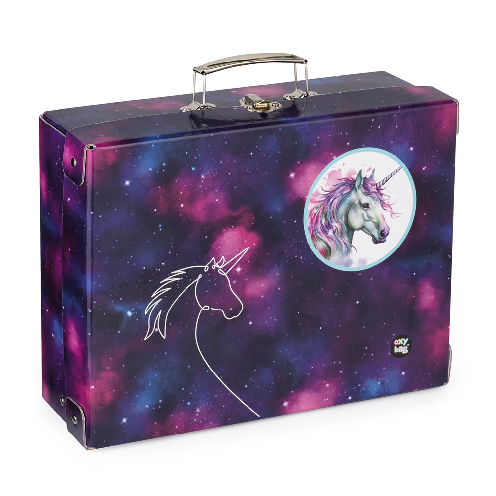 Laminált tok négyzet A4 OXY GO Unicorn lila akciós termékkép 1