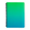 Ikervezetékes blokk A5 PP OMBRE Zöld