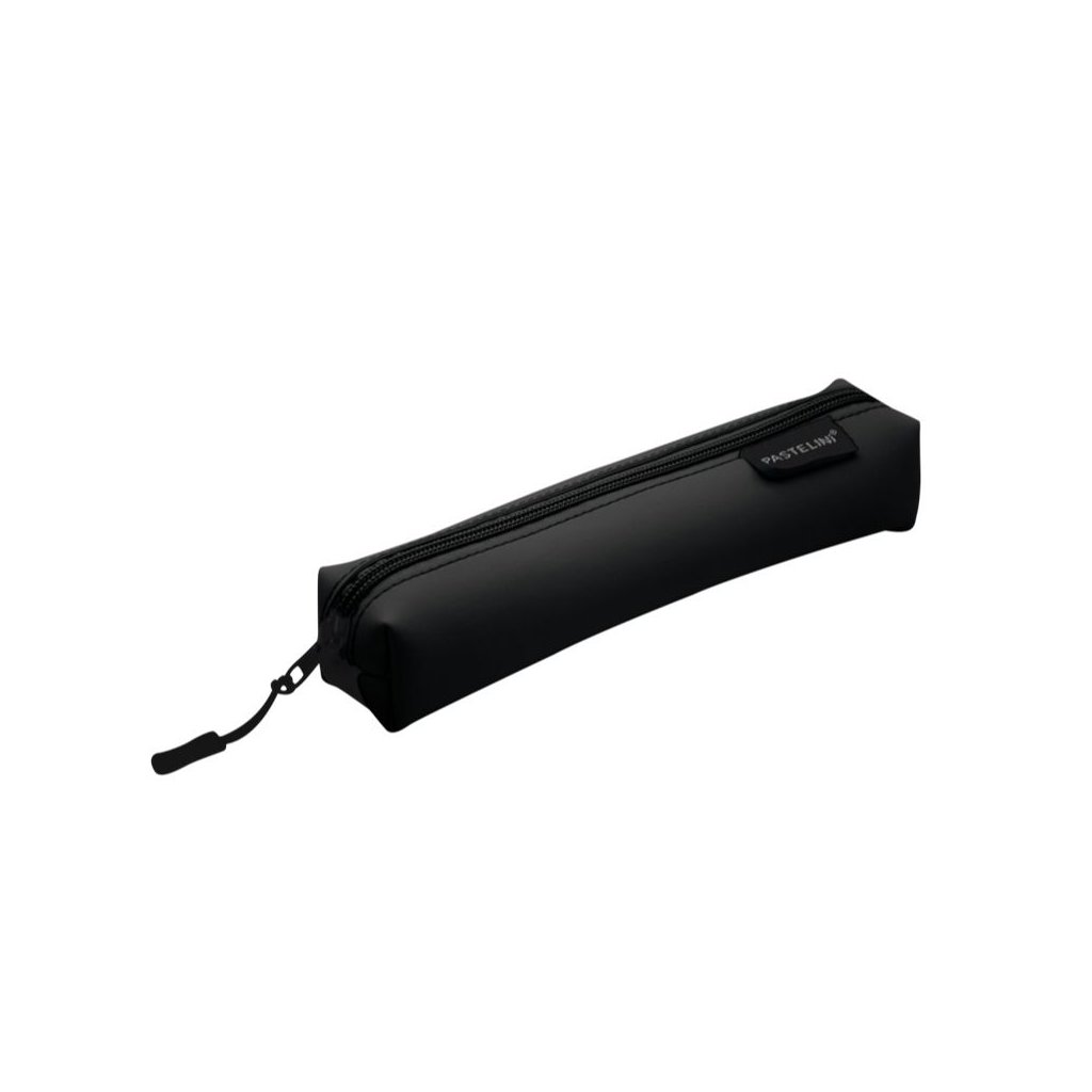 Etue PU úzka + elastic PASTELINI čierna