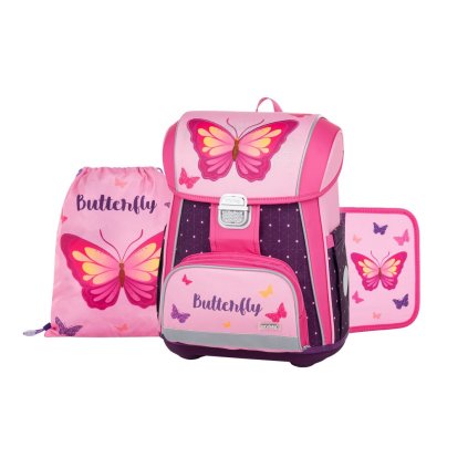 Školský set 3-dielny PREMIUM Motýľ