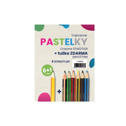 Sada pasteliek 6+1 zdarma ceruzka