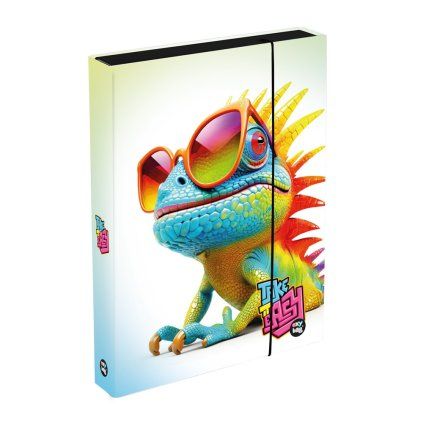 Box na zošity A4 Jumbo crazy animals Chameleón
