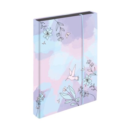 Box na zošity A5 Jumbo kolibrík fialový