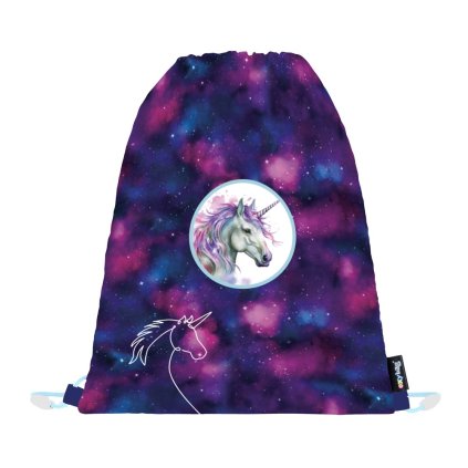 Vrecko na cvičky OXY GO Unicorn fialový