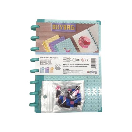 Blok A5 Brick blok modrý