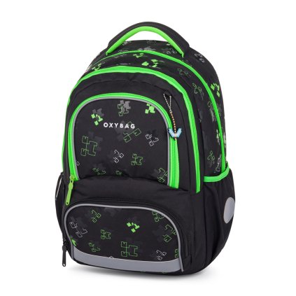 Školská taška OXY NEXT Green Cube