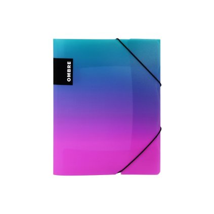 Sloha s gumou A4 PP OMBRE ružová