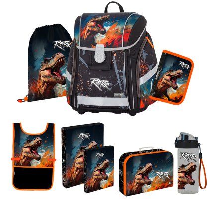 Školský set 8-dielny PREMIUM Light Dino Raptor