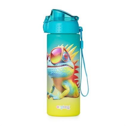 Fľaša OXY CLiCK 600 ml Crazy Animals Chameleón