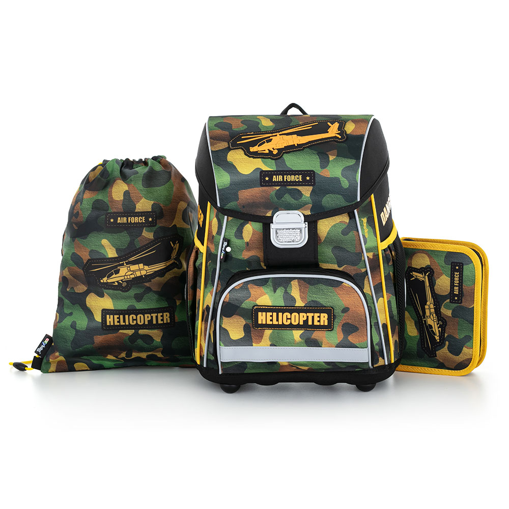 Oxybag Školský set 3-dielny PREMIUM Helikoptéra