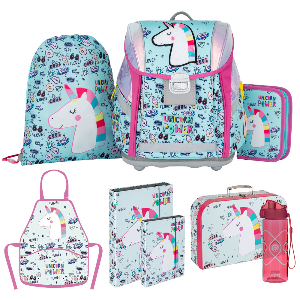 Oxybag Školský set 8-dielny Premium Light Unicorn Iconic 2