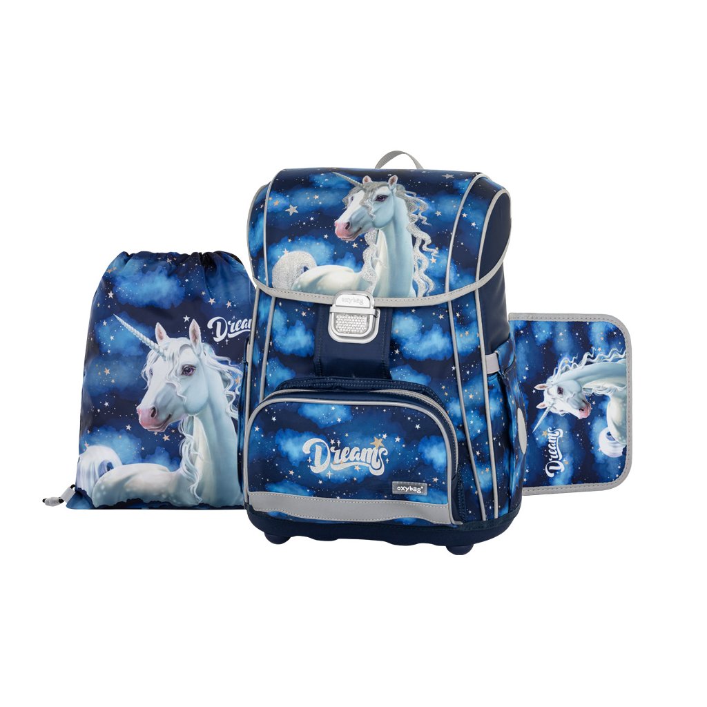 Oxybag Školský set 3-dielny PREMIUM COOL Unicorn 1